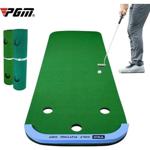100Cmx300Cm Portable Indoor Golf Putt Trainer Golf Practice Blanket Mini Golf Green Beginners Professional Practice Grass Mat