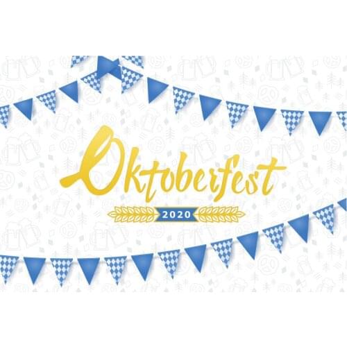 Oktoberfest White Backdrop Party Photography Background Holiday Celebration Photo Booth Studio Decor