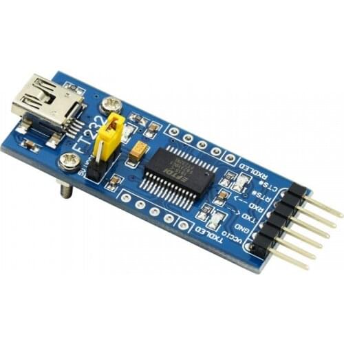FT232 USB to UART Board Module, USB Mini Connector, Supports Mac, Linux, Android, WinCE, Windows 7/8/8.1/10