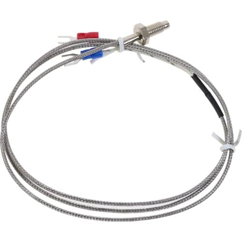 M8 Thread K Type Thermocouple Temperature Controller 0-800C Sensor Cable Wire 1M 2M 3M
