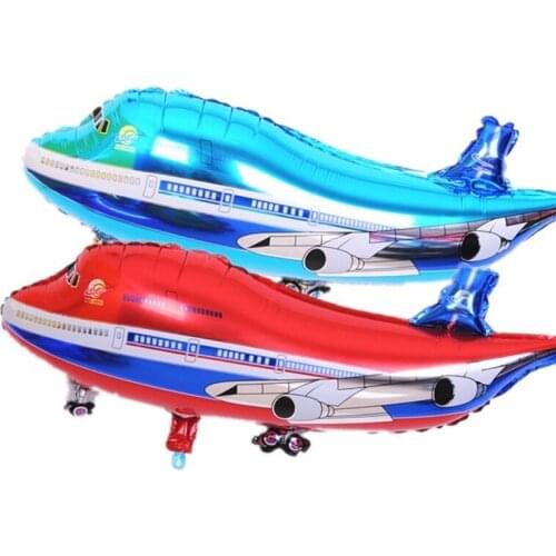 5pc Big Airplane Balloon 2 Color Airbus Modeling Aluminum Foil Balloons Kid Birthday Toy Holiday Party Decoration Balloon
