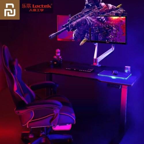 Youpin Loctek Carbon Fiber Textured Electric Lifting Gaming Table Gaming Smart Lifting Table Memory Foam Ergonomics Gaming Chair