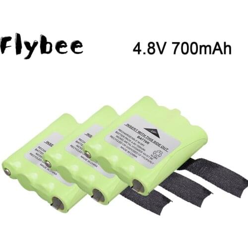 2PCS 4.8V 700MAH NI-MH Rechargeable 2 Way Radio Battery for Midland BATT6R BATT-6R