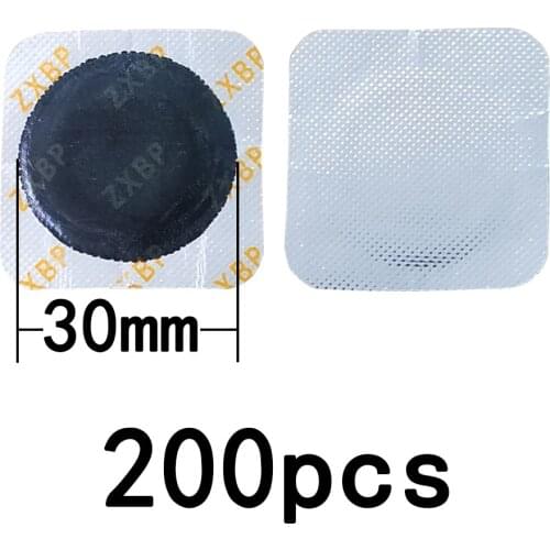 200Pcs 30mm Universal Round Shape Tyre Repair Cold Patch Tire Repair Rubber Patch Tool For Car Motorcycle Multifunctional patch