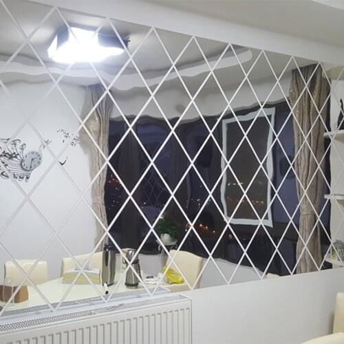 3D Mirror Removable Waterproof Self-adhesive Mirror Stickers Home Bathroom Kitchen Wall Stickers Kitchen Decoration