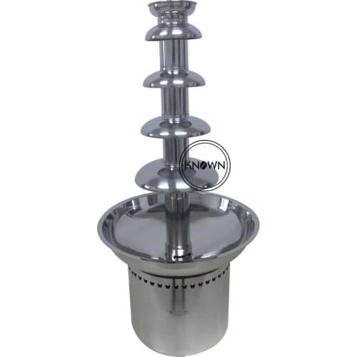 4 5 6 7 Layer Commercial Black Chocolate Fountain Automatic Stainless Steel Hot Chocolate Fountain Machine