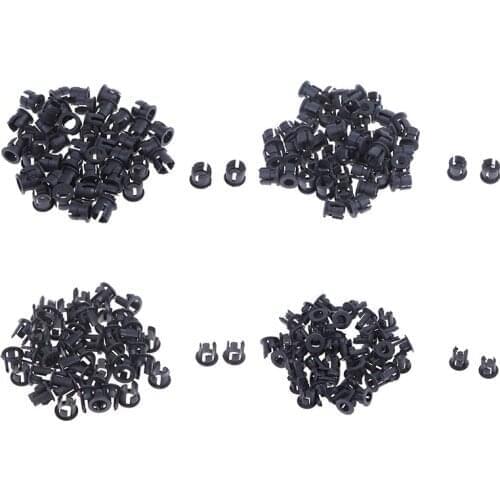 50pcs Black Plastic 3mm 5mm Lamp LED Diode Holder Black Clip Bezel Socket Mount Useful