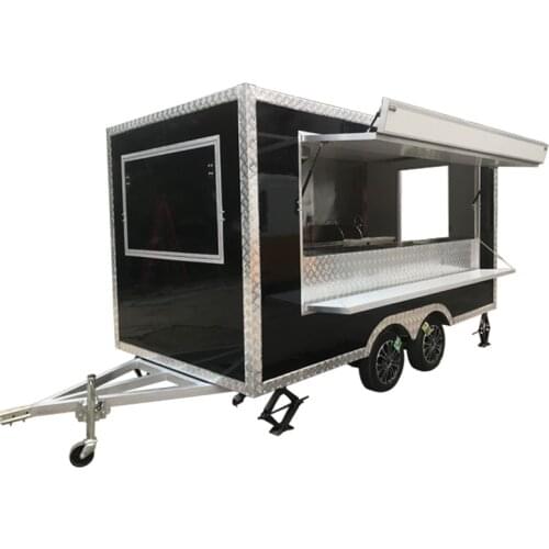 Customizable popular KN-300 EXW PRICE mobile food truck street food tralier and food ven for sale with free shipping