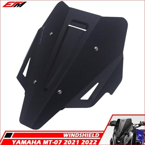 Motorcycle Accessories Aluminum Touring Sports Warrior Windshield Windscreen Kit Deflector For YAMAHA MT-07 MT07 2021 2022 MT 07