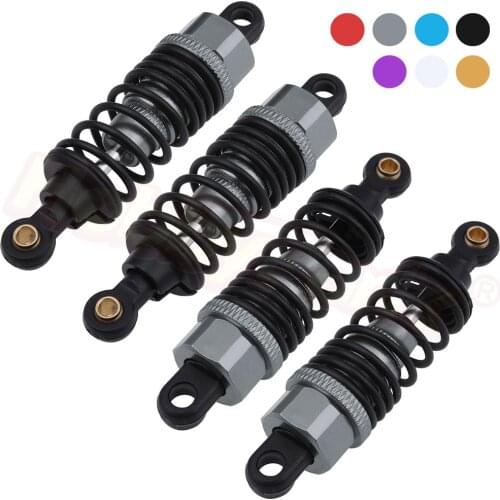 4PCS HSP 102004 Aluminum Shock Absorber 02114 1/10 Upgrade Parts Alloy 2P For 1/10 Flying Fish RC Drift Car On Road SONIC