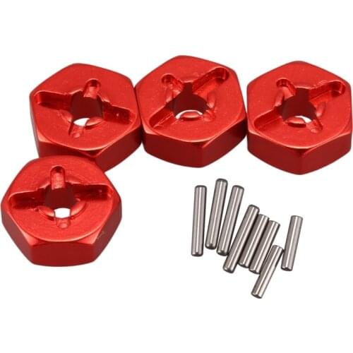 Aluminum Alloy 12mm Combiner Wheel Hub Hex Adapter Upgrades for Wltoys 144001 1/14 RC Car Spare Parts