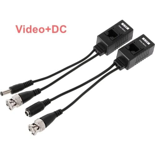 BNC RCA DC 3 IN 1 UTP Video Balun Video Audio Power Transfer to RJ45 CCTV Transceiver For Full HD AHD CCTV Security Camera