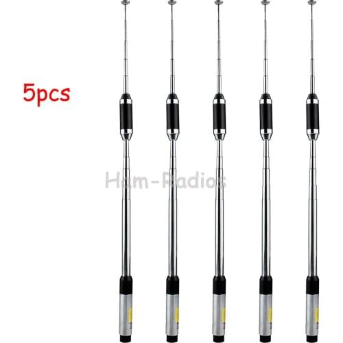 5pcs Dual Band VHF/UHF SMA-M walkie talkie Antenna for YAESU BAOFENG BF-UV-3R PUXING VX-6R 5R KG-UV6D two way radio