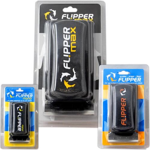 FLIPPER Fish Tank Brush Flip Strong Magnetic Algae Knife Scraper Clean Magnetic Brush