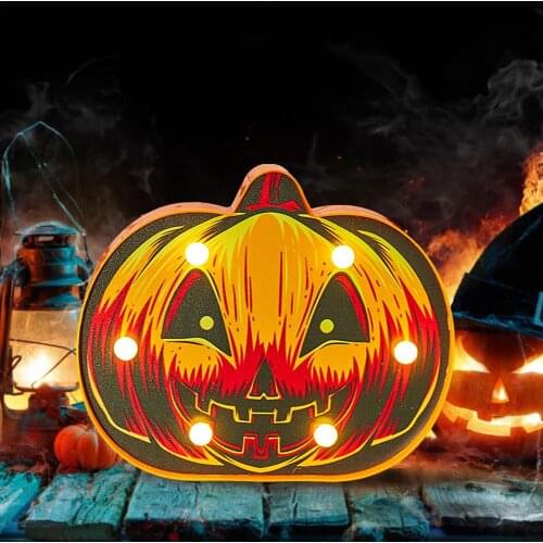 Halloween Modeling Lights Decorative Led Night Light Party Prop Bedside Lamp Strange Lamp Pumpkin Ghost Bat Spider Skull Light