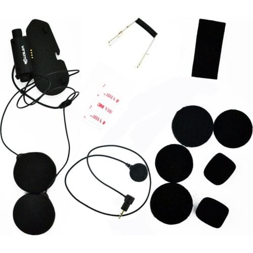 Original Vimoto Motorcycle BT Helmet Headset Base Accessories Kit Soft Earphone Earpiece Mic for V6 V3 Full Face Helmet
