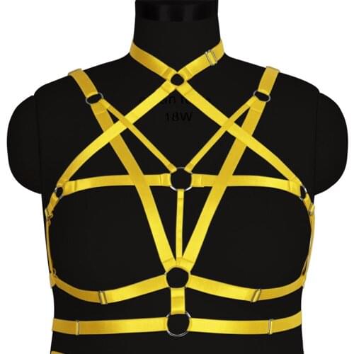 Gothic Bondage Garter Belts Costumes Plump Womens Underwear Plus Size Top Harness Sexy Lingerie Body Stockings Garter Belt