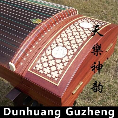 Chinese Rosewood Guzheng Dunhuang China Professional Playing 21 Strings Instrument Musical Traditional Ethnic Zither Zheng 694KK