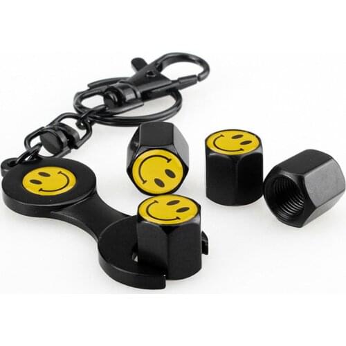 Wrench Keychain + 4Pcs For Seat Leon Ibiza MK2 5F Ateca Altea Anti-theft Cap Dustproof Moto Bicycle Valve Caps Wheel Tires Parts