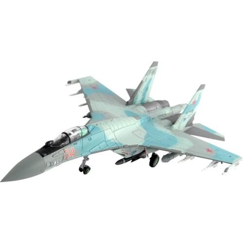 Military aircraft collection 1/100 Russian Air Force Su35 alloy fighter model ornament aircraft finished product Show model gift
