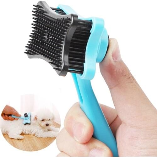 Multicolor Pet Comb Rake Comb Dog Grooming Massage Plastic Fur Shedding Soft Brush Hair Care Tools Fur Hair Brush Clean Product