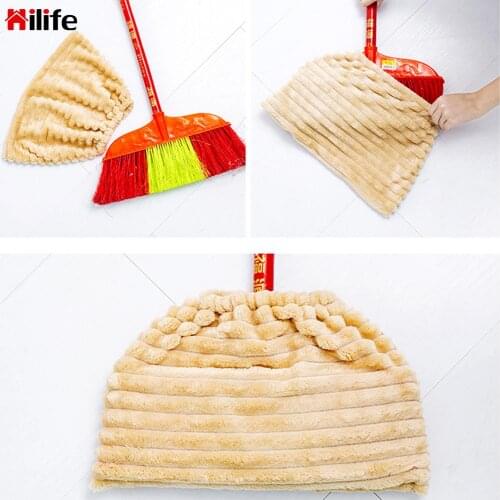 Multi-function Broom Mop Replacement Cover Reusable Absorbent Floor Cleaning Rag Flannel Mop Cloth Cover
