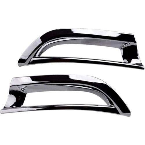 Novel-2PCS Car ABS Chrome Rear Fog Light Lamp Cover Trim for Honda CR-V 2012-2014