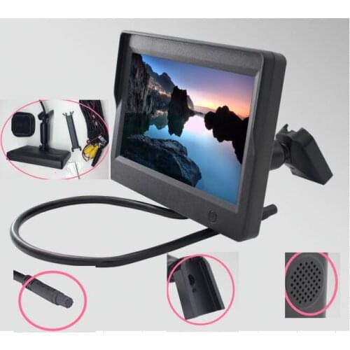 Original OEM Monitor Car anti-glareHD 5" TFT Room Rear View Camera video Monitor with bracket for Auto Parking monitor players