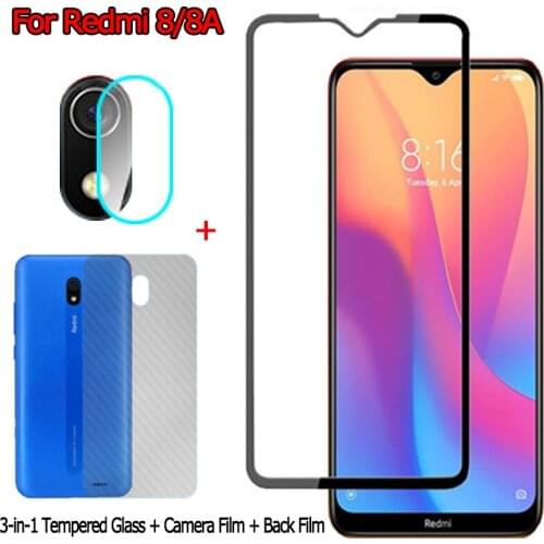 Front + Back Screen Protector for Redmi-8 A Camera Glass Sticker Film Xiomi Redmi 8A Glass Redmi8 Xiaomi Redmi 8 Tempered Glass