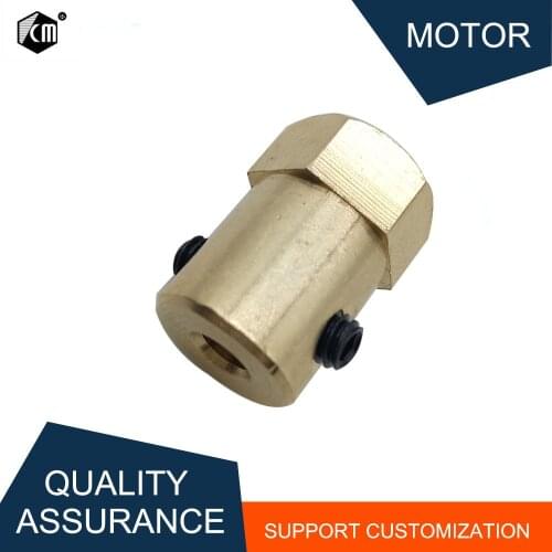 DC Gear Motor Coupling 3mm 4mm 6mm 8mm Inner Bore Gear Motor Hexagonal Coupling With Screw For DIY Toy Car Motor