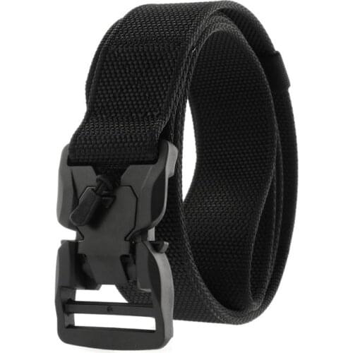 125/130cm Tactical Belt Nylon Magnetic Buckle Lightweight Military Belt Quick Release Outdoor Tactical Belt Sports Accessories