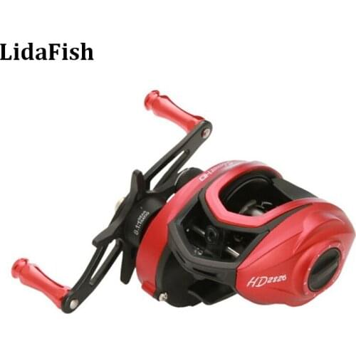 LIDAFISH Brand HD2826 Series Baitcasting Fishing Reel 8.1:1 High Speed 8KG Max Drag 13+1BB Metal Deep Spool Fishing Tools