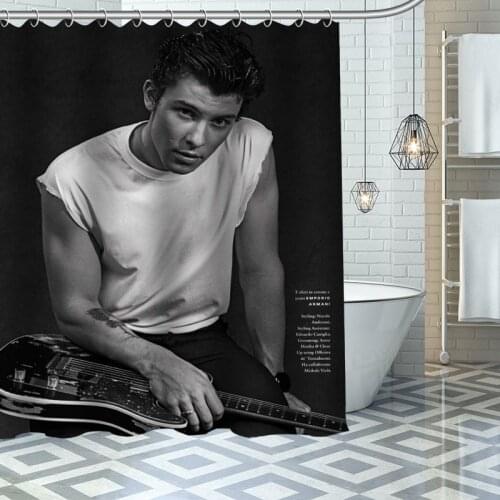 Custom Shawn Mendes Shower Curtains Waterproof Fabric Cloth Bathroom Decoration Supply Washable Bath Room Curtain