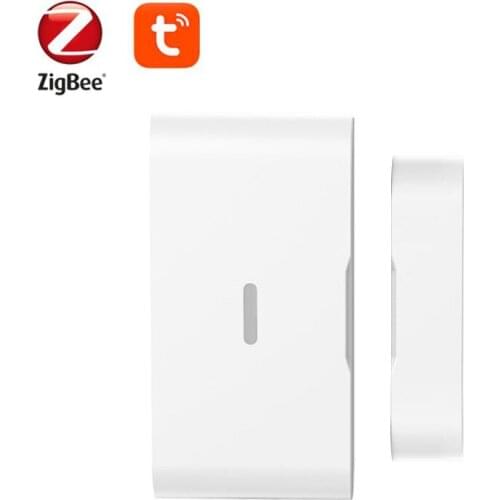 Tuya ZigBee 3.0 Smart Door Window Magnetic Sensor Tuya Smart APP Remote Real-Time Monitoring Alarm Smart Home Automation Module
