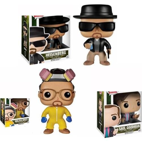 FUNKO POP Breaking Bad HEISENBERG SAUL GOODMAN Vinyl Action Figures Collection Model Toys for Children Birthday gift