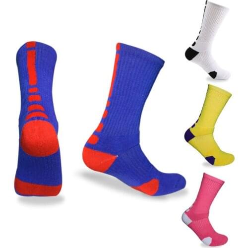 High quality Professional Brand Sport Socks Breathable Outdoor Running Cycling Anti Slip Cotton Soccer Socks Football Basketball