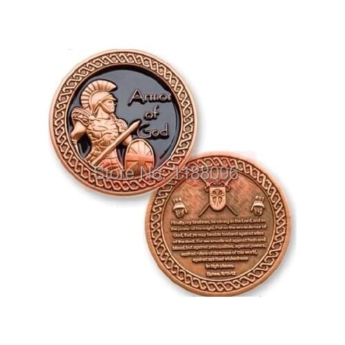Top Quality armor of challenge coins medal cheap custom 3D coins low price antique copper coins