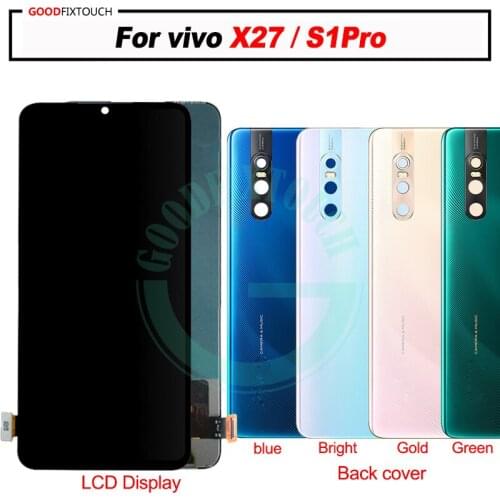 For Vivo X27 LCD Display + Touch Screen Digitizer Assembly Replacement parts X27 S1pro LCD / back cover