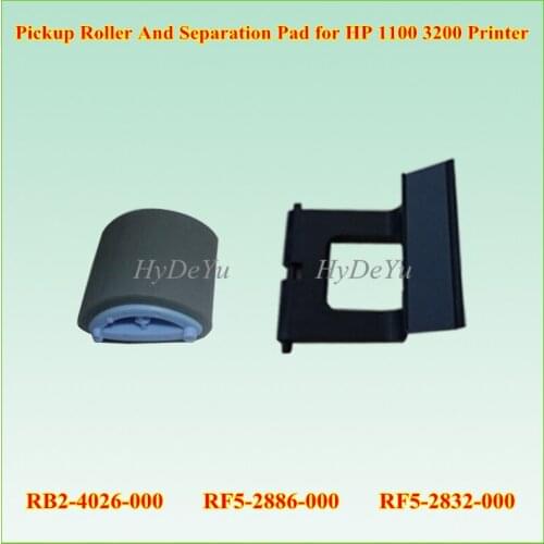 1SET COMPATIBLE NEW RB2-4026-000 Paper Pickup Roller + RF5-2886-000 RF5-2832-000 Separation Pad for HP 1100 3200 Printer