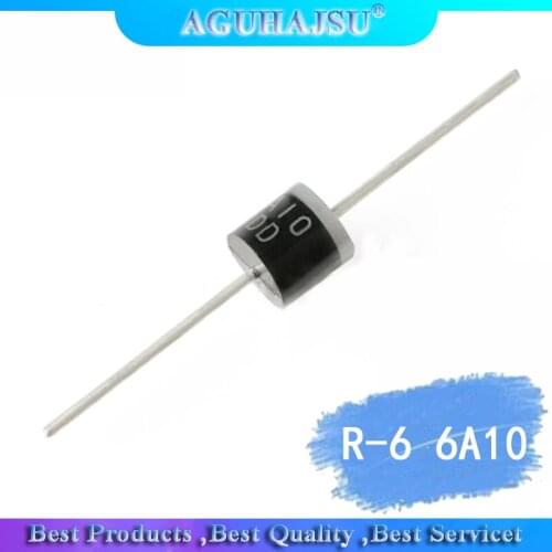 20pcs Rectifier Diode 6A 1000V R-6 6A10
