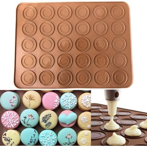 30 Hole Silicone Pad Oven Macaron Silicone Non-stick Baking Mat Baking Pan Pastry Cake Pad Baking Tools