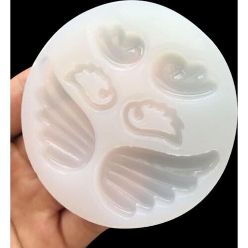 Grinding-free wing uv glue mold mobile phone shell patch pendant 16146