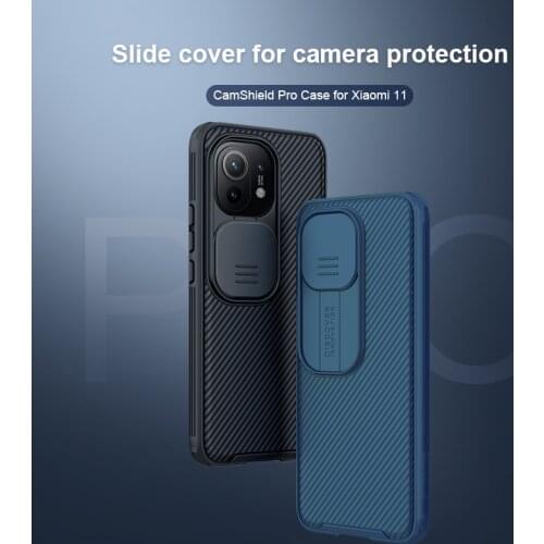 For Xiaomi mi 11 Case NILLKIN Slide Cover Camera Protection Case For Xiaomi mi 11 High Quality Anti-skid Cover