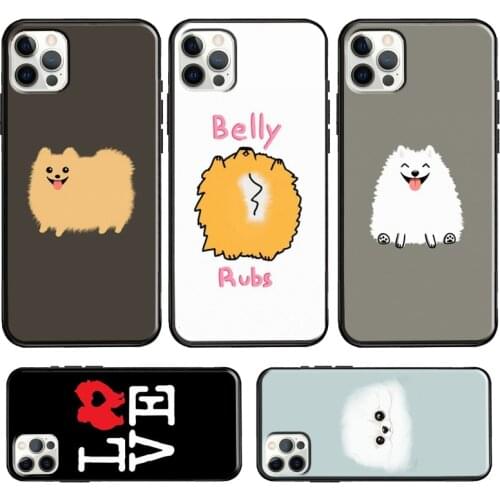 Pomeranian Dog Yoga For iPhone 11 Pro Max XS X XR 8 7 Plus SE 2020 Case For iPhone 12 Pro Max mini Funda