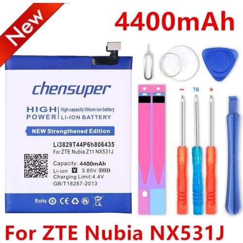 Chensuper new Li3829T44P6h806435 4400mAh For ZTE Nubia NX531J Z11 Replacement Li-ion Phone Battery