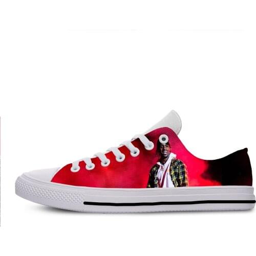 2019 Hot Cool Fashion Summer Handiness Casual Harajuku Shoes 3D Print For Man Woman Hip Hop Rap Music Rock Rapper Travis Scott