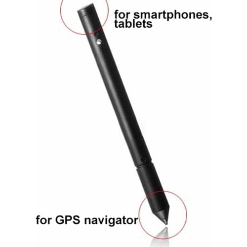 2-in-1Multifunction Touch Screen Pen Universal Stylus Pen Resistance Touch Capacitive Pen for Smart Phone Tablet PC Random Color