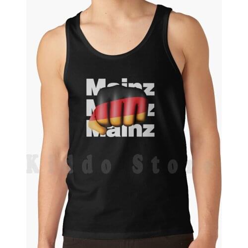 Strong Germany Fist Deutschland Flag Tank Tops Vest 100% Cotton Deutsche Love Strong My German City Fist Deutschland
