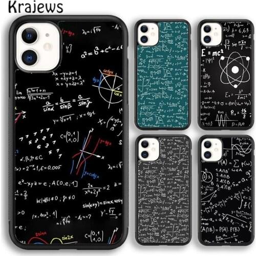Krajews Funny Math Science Physics Symbol Soft Phone Case Cover For iPhone 5 SE 6s 7 8 plus X XR XS 11 12 pro max Samsung S9 S10