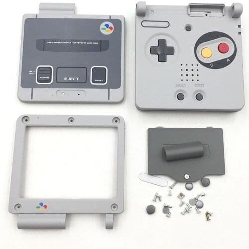 10PCS Replacement Grey Plastic Housing Shell Case Cover Kit Set for GameBoy Advance SP
